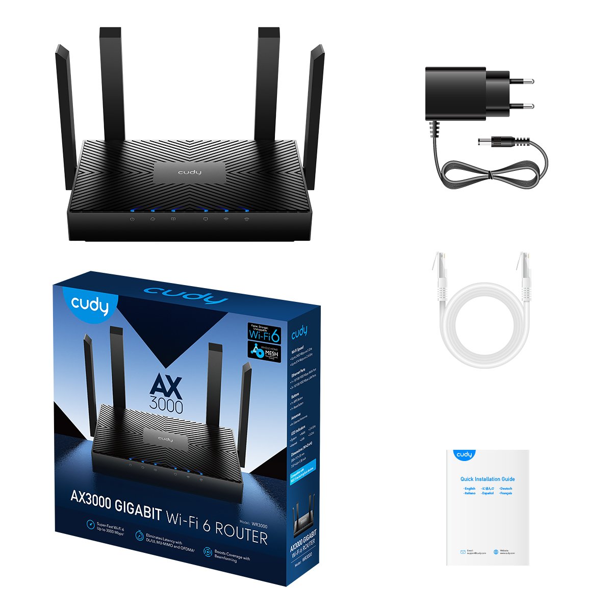 AX3000 GIGABIT Wi-fi 6 Router